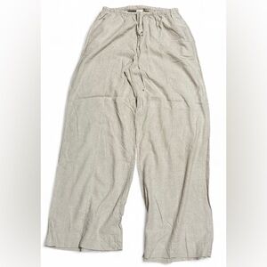 A New Day Wide Leg Pull-On Linen Pants Women’s Size M